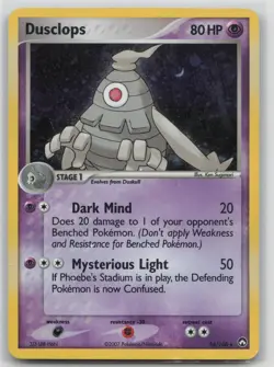 Pokemon Card Dusclops - 14/108 (EX Power Keepers) Holo Rare Deck Exclusives - Image 1
