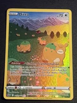 Ditto GG22/GG70 Pokemon TCG Crown Zenith Ultra Rare Full Art Card Near Mint NM - Image 1