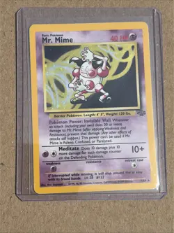 Pokemon TCG Jungle Mr. Mime Card 6/64 Unlimited Edition Holo Rare WOTC-LP - Image 4