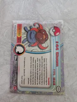 POKEMON CARD Foil/Holo GLOOM #44 Black Label 1999 Topps TV Animation Edition - Image 2