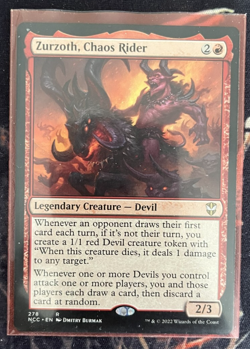 MTG COMMANDER DECK, ZURZOTH, CHAOS RIDER, CUSTOM BUILT, PREVIOUSLY OWNED - Image 1