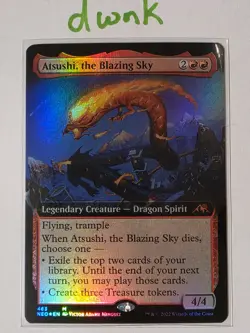 Atsushi, the Blazing Sky ~ Extended Art - Foil 463 NM English Kamigawa: Neo - Image 1