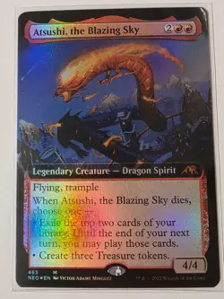 Atsushi, the Blazing Sky ~ Extended Art - Foil 463 NM English Kamigawa: Neo - Image 3