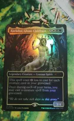 Karador, Ghost Chieftain (Rainbow Foil) Secret Lair Drop Foil - Image 1