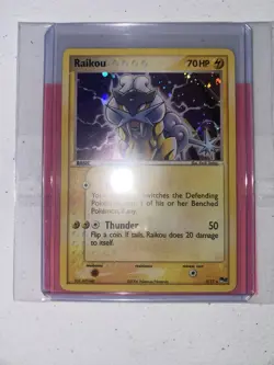Pokemon TCG Raikou 3/17 Pokemon POP Series 2 MINT Holo Rare Card 2006 (7+) - Image 1