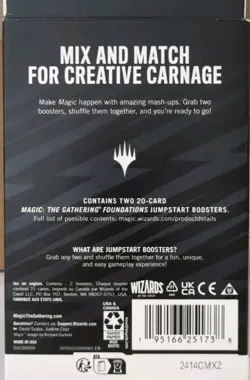 Foundations Magic The Gathering Jumpstart 2-Pack - Image 2