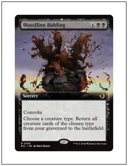 1x Bloodline Bidding, Extended Art, Magic the Gathering MTG NM - Image 1
