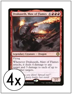 4x Drakuseth, Maw of Flames, Game Night Free For All, Magic, MTG NM - Image 1