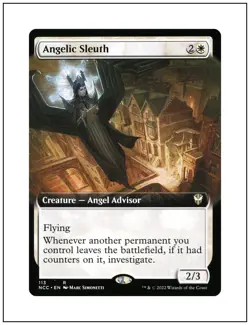 1x Angelic Sleuth, Extended Art, Magic the Gathering MTG NM - Image 1