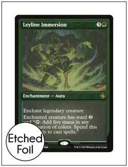 1x Leyline Immersion, Etched Foil, Magic the Gathering MTG NM - Image 1