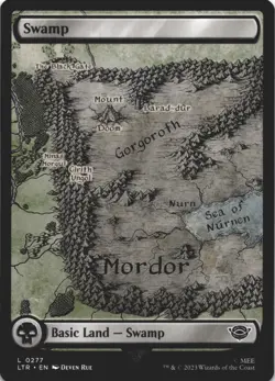 MTG Swamp (0277) Normal NM Universes Beyond: The Lord of the Rings: Tales of Mid - Image 1