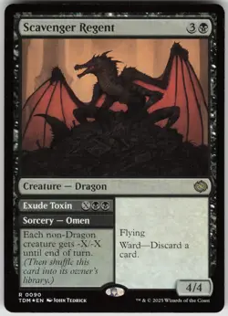MTG Scavenger Regent Foil NM Tarkir: Dragonstorm Magic 90 - Image 1