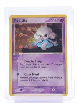 MEDITITE 2004 POKEMON EX RUBY & SAPPHIRE HIDDEN LEGENDS HOLO 65/101 Q1048 - Image 1