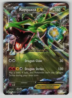 Rayquaza EX XY73 XY Promo Pokemon MP - dents - Image 1