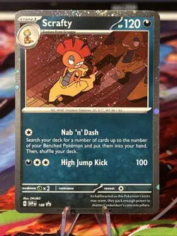 Scrafty Cosmos Holo Pokemon Scarlet & Violet Black Star Promo 188 NM/M - Image 1