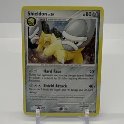 Shieldon Holo DP08 2007 Pokemon TCG Diamond & Pearl MP - Image 1