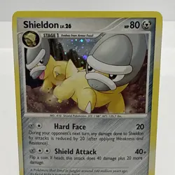 Shieldon Holo DP08 2007 Pokemon TCG Diamond & Pearl MP - Image 4