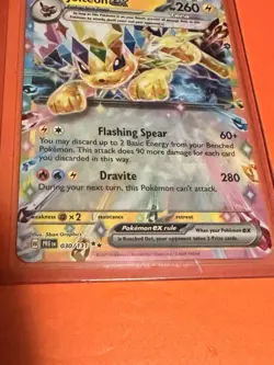 Jolteon EX 030/131 Double Rare Pokemon TCG SV Prismatic Evolutions PACK FRESH NM - Image 1