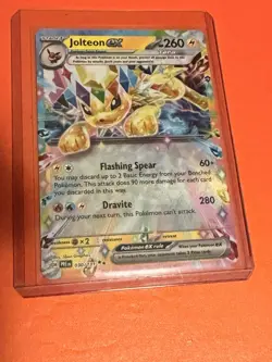 Jolteon EX 030/131 Double Rare Pokemon TCG SV Prismatic Evolutions PACK FRESH NM - Image 3