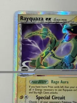 Pokemon TCG Rayquaza ex (Delta Species) 97/101 Dragon Frontiers Holo Silver Bord - Image 2