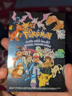 Pokemon Topps Series 1 Checklist Silver Foil 2nd Print Black Logo NM/NM+ - Image 1