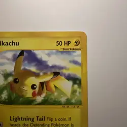 Pokemon TCG Pikachu 124/165 Expedition Base Set Regular-NM - Image 3