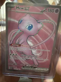 Pokemon TCG Mew Ex 193/165 Scarlet & Violet 151 Full Art Holo Rare - NM - Image 1