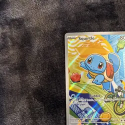 First Partner Illustration Squirtle Promo Full Art Holo 037 Pokemon TCG NM/M - Image 2