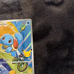 First Partner Illustration Squirtle Promo Full Art Holo 037 Pokemon TCG NM/M - Image 3