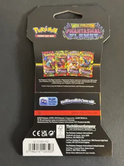 Pokemon TCG Phantasmal Flames New Sleeved Booster Pack - Image 2