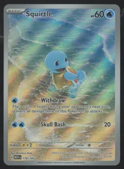 2023 Pokemon MEW EN Illustration Rare #170 Squirtle - Image 1