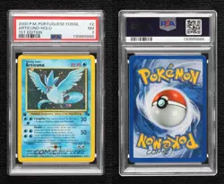 Articuno Holo Portuguese 1st Ed. Pokemon Fossil PSA 7 1999 - Image 3
