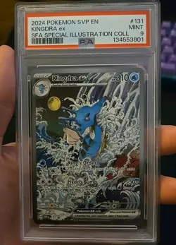 2024 Pokemon SVP EN-SV Black Star Promo #131 Kingdra EX | PSA 9 Mint - Image 1