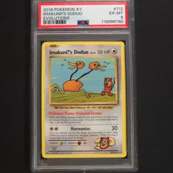 2016 Pokemon XY Evolutions 112/108 ImakuniU's Doduo PSA 6 - Image 1