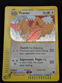 Fearow 011/165 Expedition Base Set Holo Ultra Rare Pokemon TCG Nintendo LP - Image 3
