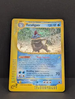 Feraligatr 012/165 Expedition Base Set Holo Ultra Rare Pokemon TCG Nintendo MP - Image 3