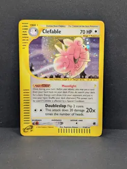 Clefable 007/165 Expedition Base Set Holo Ultra Rare Pokemon TCG Nintendo MP - Image 1
