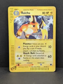 Raichu 025/165 Expedition Base Set Holo Rare Pokemon TCG Nintendo pikachu MP+ - Image 1