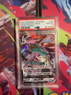 Pokemon 2021 Rayquaza Vmax #252 Vmax Climax Japanese PSA 10 Gem Mint - Image 1