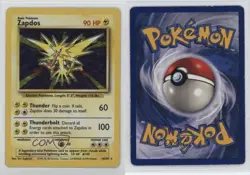 Zapdos Holo Pokemon Base Set #16 1999 - Image 3