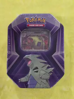 NEW FACTORY SEALED Pokemon Tyranitar Triple Whammy Collector Tin 3 Booster Packs - Image 1