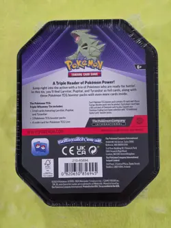 NEW FACTORY SEALED Pokemon Tyranitar Triple Whammy Collector Tin 3 Booster Packs - Image 2