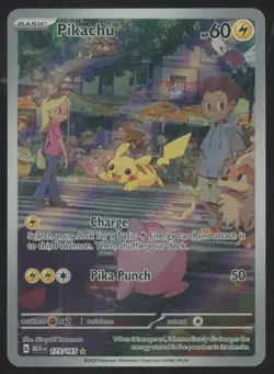 2023 Pokemon MEW EN Illustration Rare #173 Pikachu - Image 1