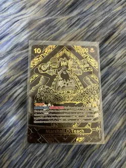 one piece card game marshall.d.teach (SP) (Gold) SR OP09-093 - Image 1