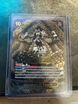 one piece card game marshall.d.teach (SP) (Gold) SR OP09-093 - Image 2