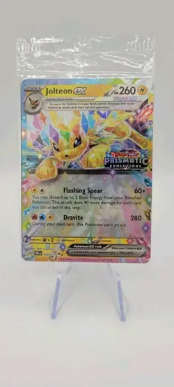 Pokemon TCG: Jolteon ex - 030/131 (Prismatic Evolutions Stamp) Promo SEALED NM - Image 1