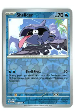 Shellder 090/165 151 REVERSE HOLO POKEMON TCG NM-LP - Image 1