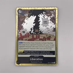 Bandai One Piece Liberation OP10-098 Blackbeard Pirates Foil Event Card - Image 1