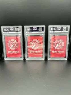 One Piece TCG 2024 Collection Leaders in SEQUENTIAL PSA 10s. Sabo, Ace, Luffy. - Image 2