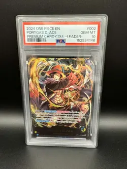 One Piece TCG 2024 Collection Leaders in SEQUENTIAL PSA 10s. Sabo, Ace, Luffy. - Image 5